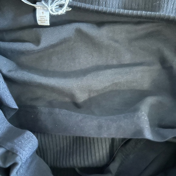 Skin Worldwide Ingeborg Black Ribbed Tank One Shoulder NWT Size 1/Small - Picture 5 of 7